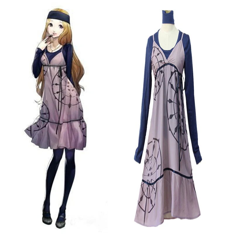 Игры персона 5 Косплей костюмы Chihaya Мифунэ платья для костюмированной вечеринки