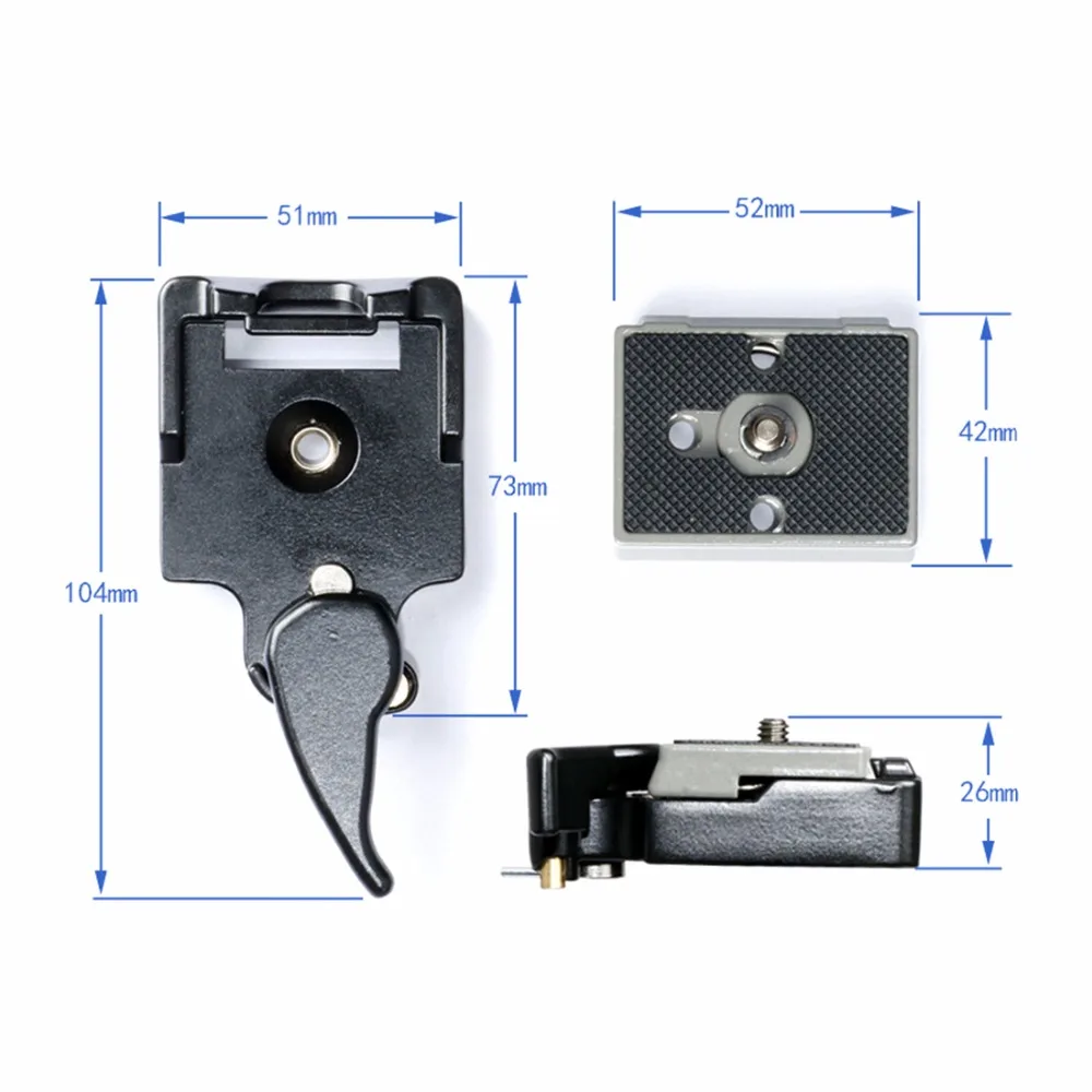 Быстроразъемный Зажим адаптер для штатива камеры с 200PL-14 стабилизатор пластина крепление для Manfrotto DSLR 496RC 498RC2 Monopo