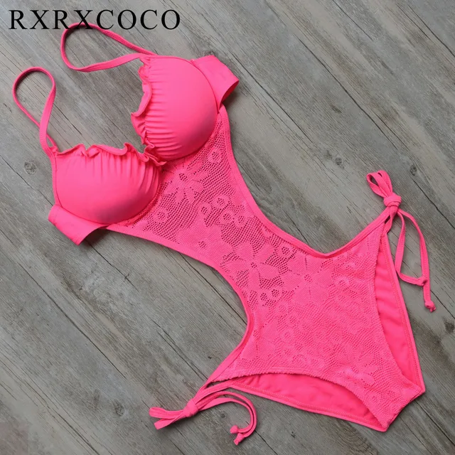 {Excellent|Wonderfull|Very Good|Very Recommended} RXRXCOCO Hot 8 Colors Sexy Swimwear Women Push Up One Piece Swimsuit Set Slim Monokini Maillot De Bain Bodysuit Bathing Suit Limited Price
