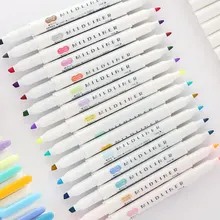 Japanischen schreibwaren zebra Mild liner doppel headed fluoreszierende stift haken stift highlighter farbe Mark stift Büro Schule supplie