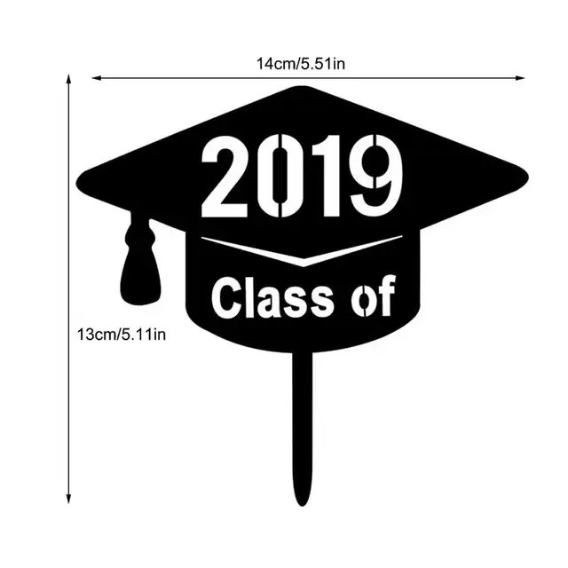 New Cake Decoration Inserted Card University High School Trencher