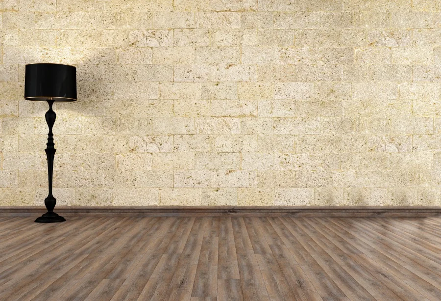 

Laeacco Simple Brick Wall Lamp Wooden Floor Scene Photography Backgrounds Vinyl Custom Photographic Backdrops For Photo Studio