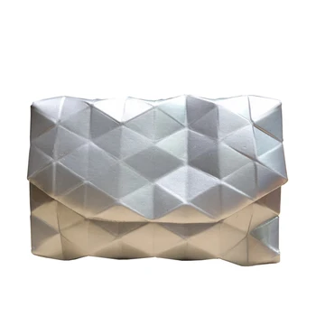 

Female Handbag 2019fashion PU leather women party bag simple envelope bag soft leather Messenger bag rhombic geometry clutch bag