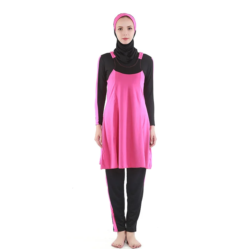 

Balight Modest Muslim Swimwear Hajib Islamic Swimsuit For Women Full Cover Conservative Burkinis Swim Wear Plus Size