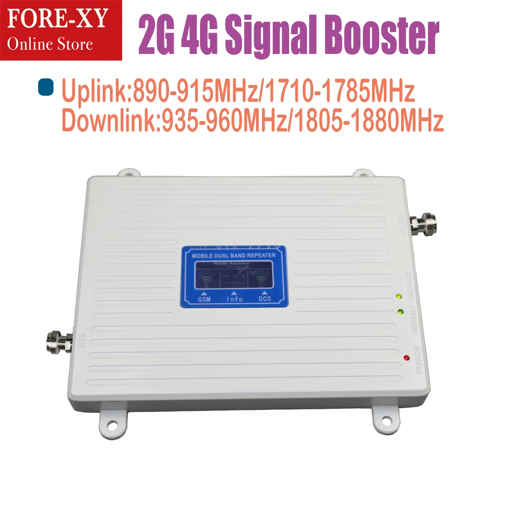 

2G 4G Signal Booster GSM 900 1800 cellular signal booster Repeater lte 1800MHz Cell Phone Booster Amplifier signal booster