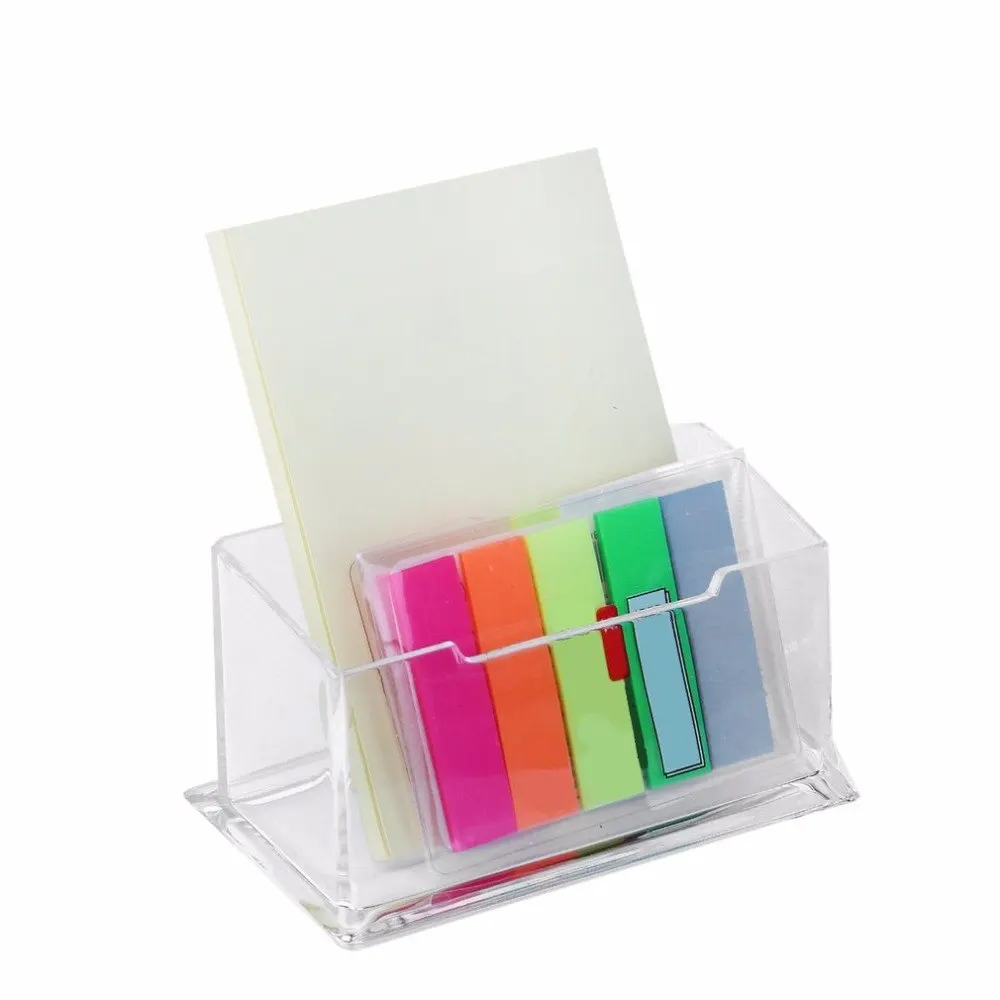 

2018 New Arrival Clear PMMA Business Card Holder Display Stand Desk Desktop Countertop Business Card Holder Desk Shelf Box