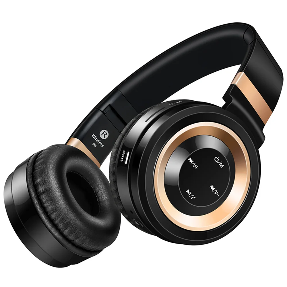 Sound Intone P6 Bluetooth font b Headphones b font Wireless with Mic Support TF Card Over