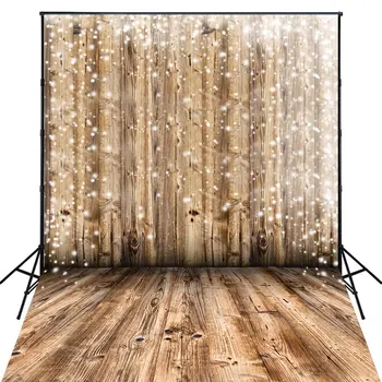 

5x7ft Christmas festival Smooth String Brown Wood Newborn Photography backdrop background Art wallpaper