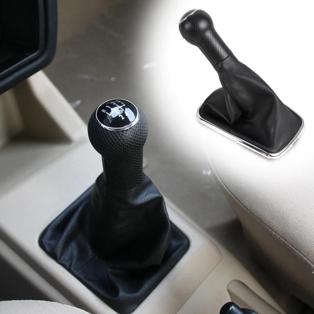 On Sale High Qulaity 1Pcs New 5 SPEED SHIFTER GEAR SHIFT KNOB GAITOR BOOT FOR 1999-2004 VW Mk4 Golf JETTA Bora 