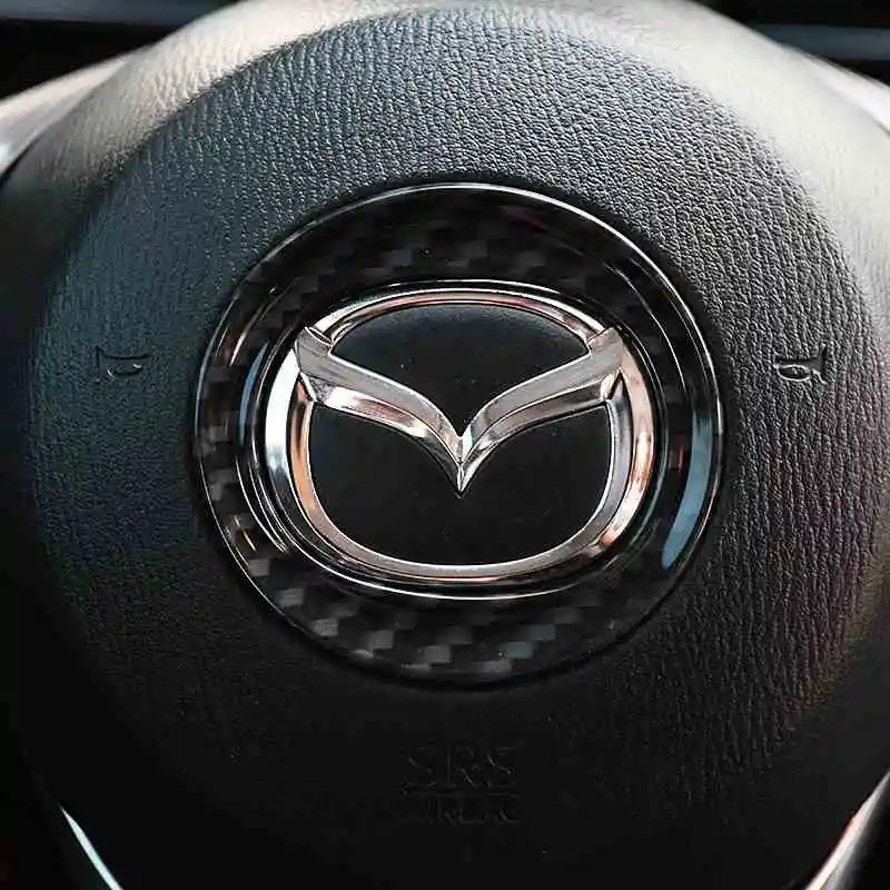 Декоративные Углеродные наклейки на руль для Mazda 3 Axela|stickers stickers|stickers for decorationstickers