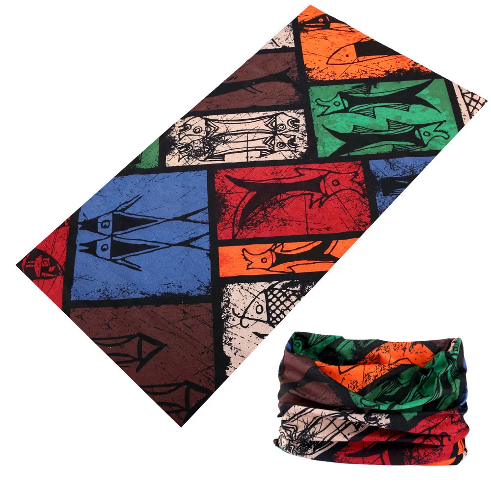 

Snood Hip Hop Head Scarves Versatility harley seamless bandana Hood Magic Headband Camouflage Bandana Caps Cycling