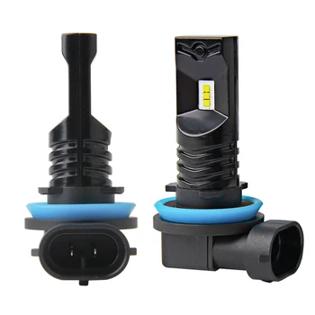

2 Pcs H11 H8 H9 80W Auto Car LED Fog Light Bulbs Front Driving Lamp 6500K White Widely Compatible With DC 12-24V Vehicles