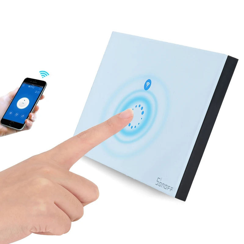 Itead Sonoff Touch Switch Led Light Wall Smart Home Remote Control Wireless Switch On Off One