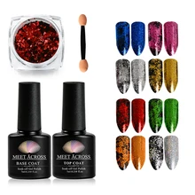 Poznaj ponad 3 sztuk/zestaw magiczne lustro Chrome Powder metaliczny złoty paznokci Glitter pył Nail Art Paillettes potrzebujesz podkład top coat Gel
