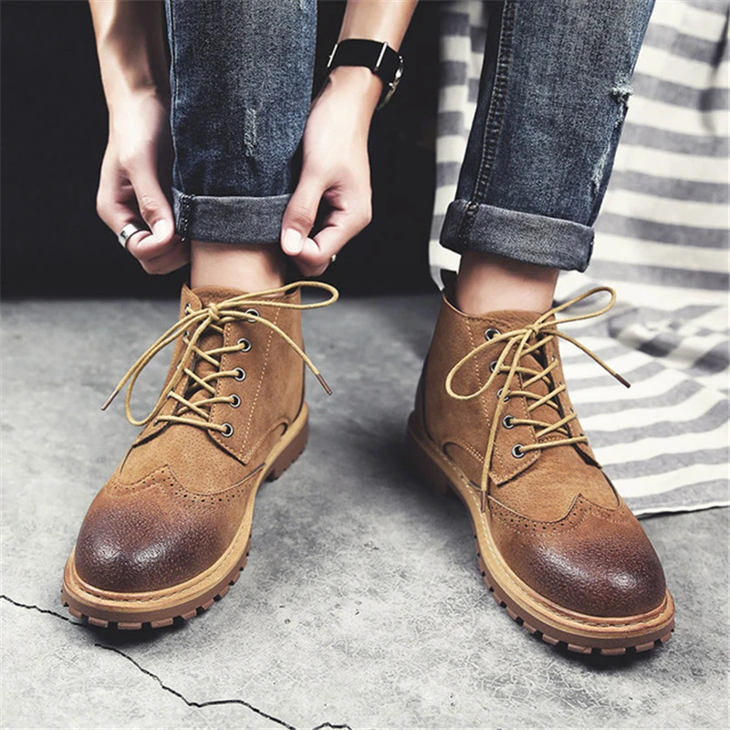 

Hot Warm Snow Shoes Men Ankle Boots 2018 New Winter Shoes Men's Boots