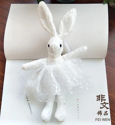 1 шт. 6 цветов 25 см большие уши кукла в виде плюшевого кролика плюшевые брелоки Kawaii Кролик брелок для украшения сумки мини-кролик маленький кулон