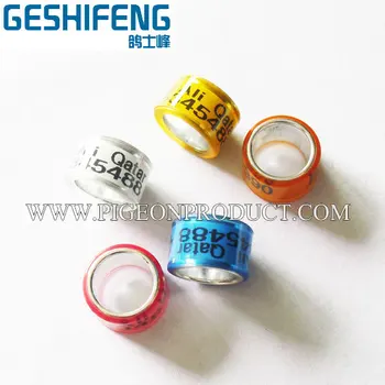 

10mm racing pigeon rings 300pcs free shipping,free design