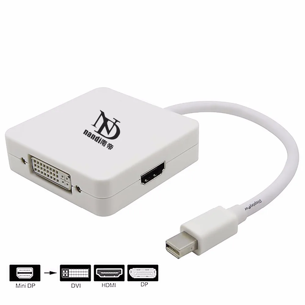 Многофункциональная док станция Thunderbolt 2 hub Mini Displayport to hdmi dvi DP адаптер кабель