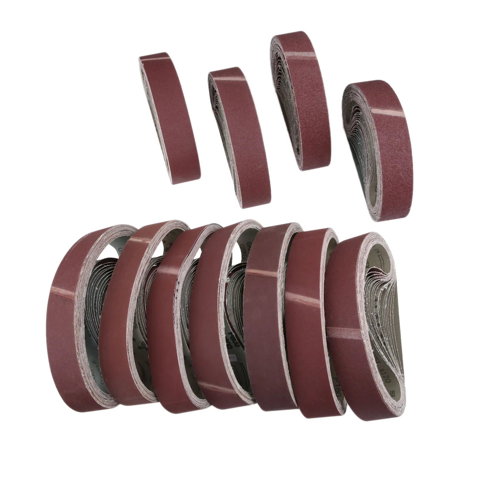 DRELD 20pcs 50*686mm Abrasive Sanding Belts Sanding Paper for Belt Sanders Bench Grinder Tool 40-600 Grit Dremel Accessories 