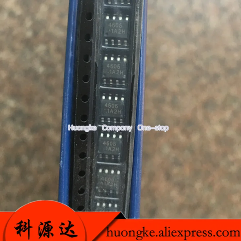 

20PCS/LOT AO4606 4606 High Voltage Board Chip N+P Channel MOS Tube SOP-8