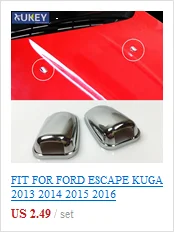 Для Ford Es cap e Kuga 2013 хромированный передний капот, стеклоочиститель, распылитель, насадка, крышка, отделка, гарнир