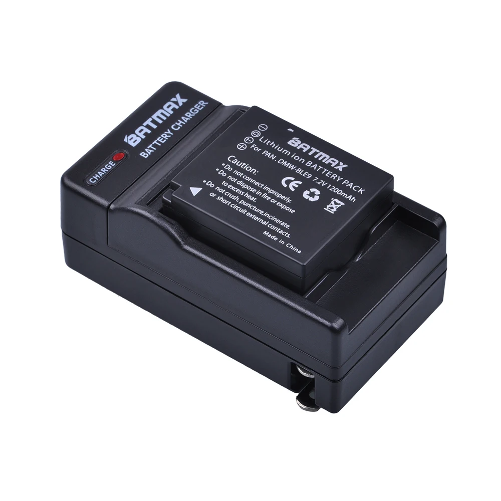 Аккумуляторная батарея Batmax 2 шт. DMW BLG10 BLG10E + Цифровое зарядное устройство для Panasonic