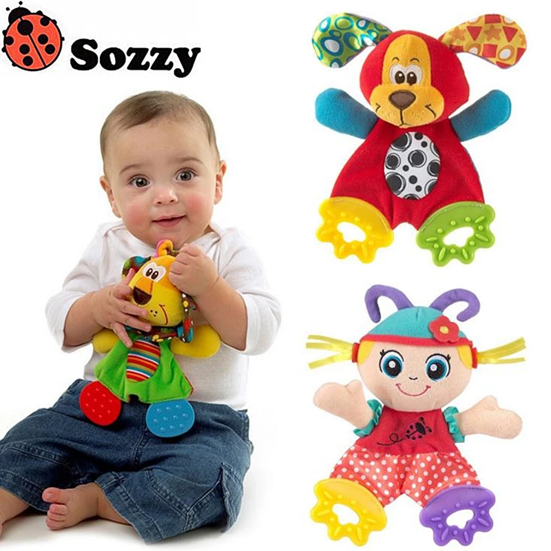 

Sozzy Baby Toy Baby Mobiles Series Baby Plush Teether Dolls Intellectual Development Emotional Gripping Sensory Visual Toy #B