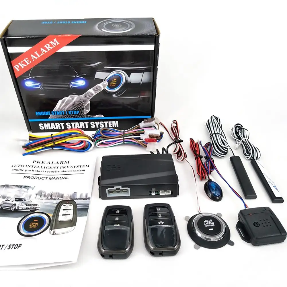 Car Suv Keyless Entry System 12v Engine Start Alarm System Push One
