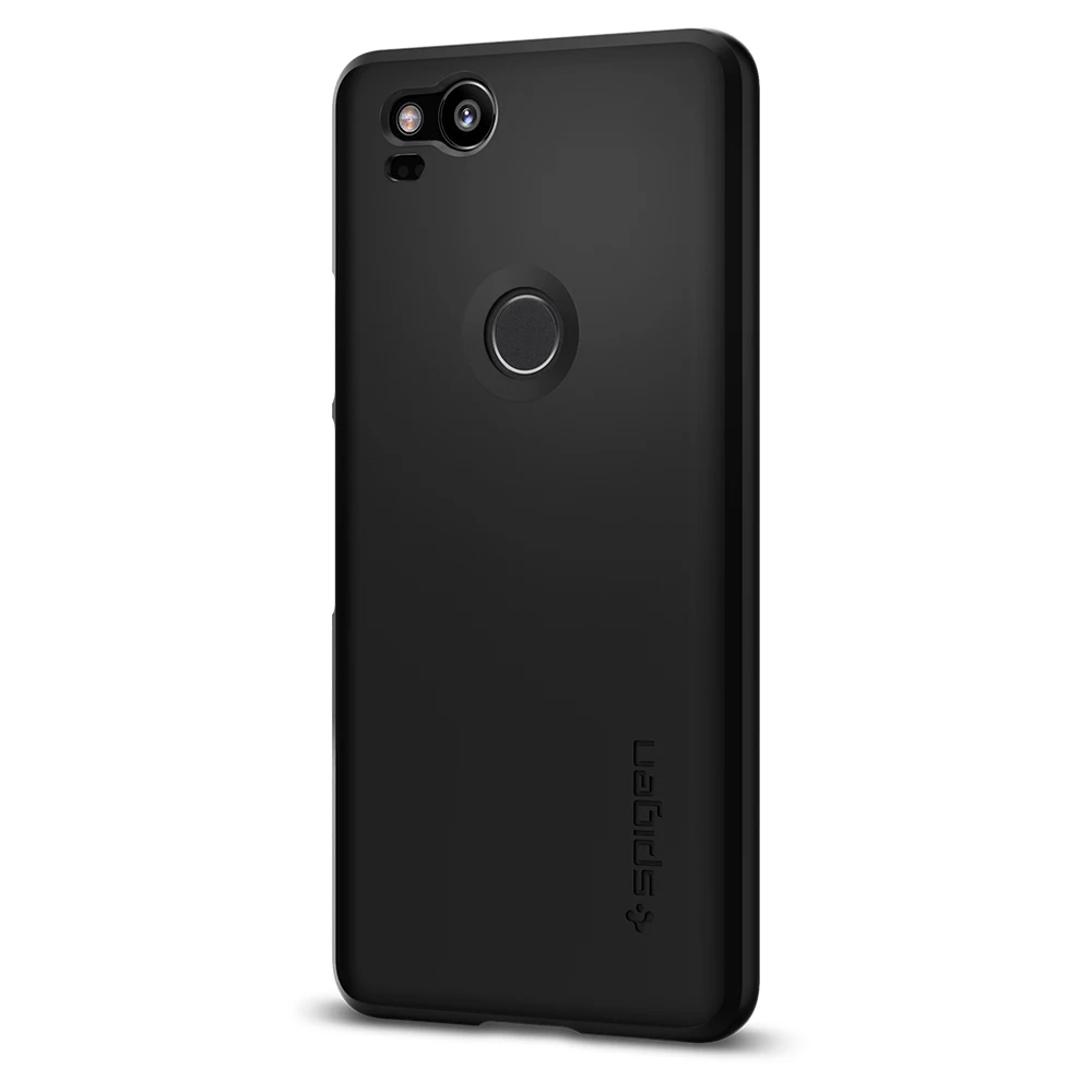 Чехол SPIGEN Google Pixel 2 тонкий жесткий чехол черный F16CS22277 - Цвет: Черный