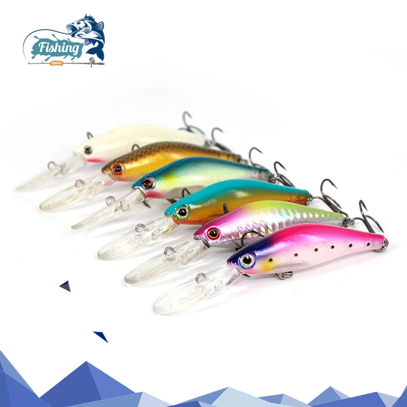 1 шт. Рыболовная Приманка Minnow Твердые арифметические воблеры плавающие лазерные