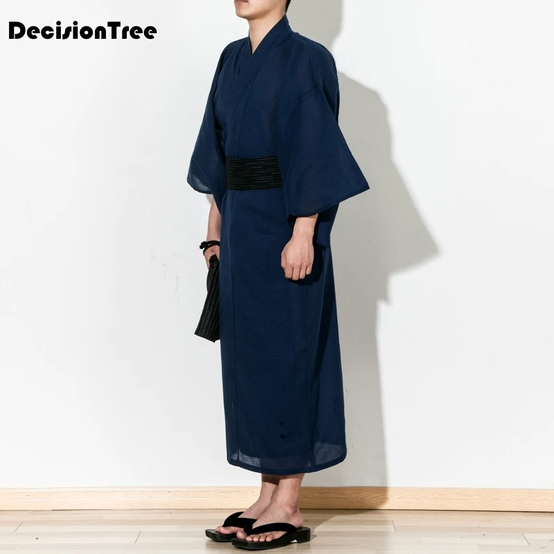 

2019 kimono cardigan men black japanese kimono robe men samurai costume male yukata haori japanese clothing