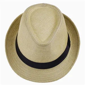 Летняя Пляжная Панама фетровая шляпка шерстяная фетровая шляпа, Соломенная Шапка для мальчиков и девочек Гангстерская шляпа подходит для детей