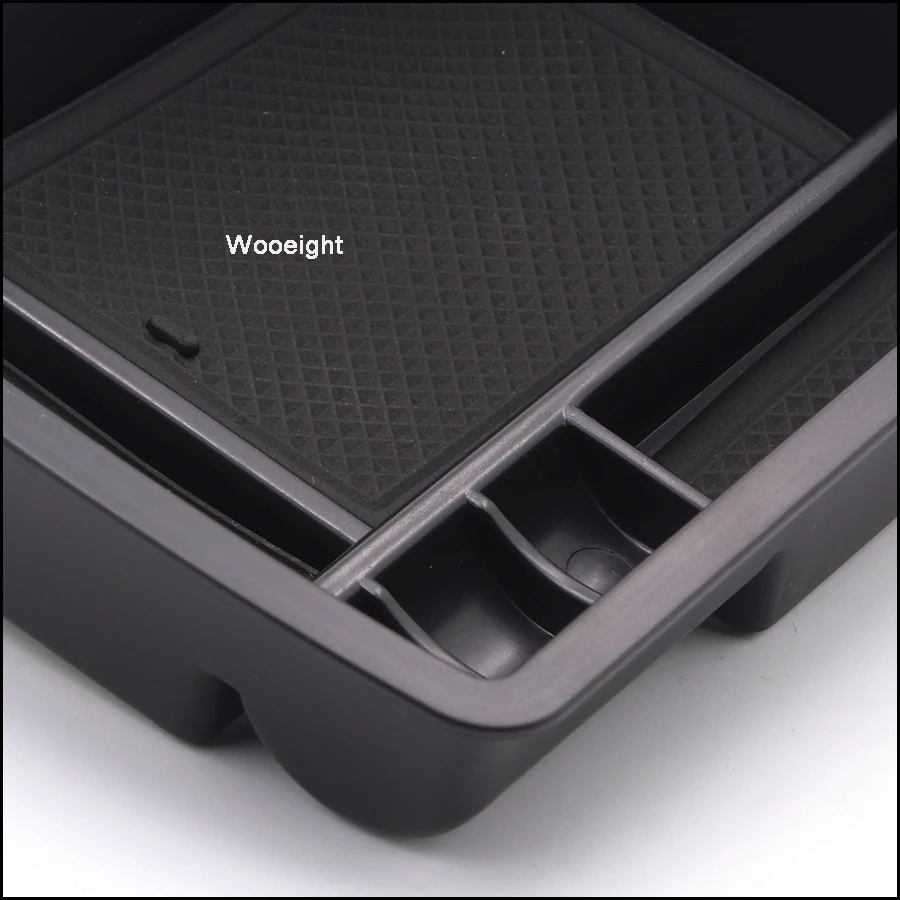 Wooeight Car Glove Box Armrest Center Console Box Secondary Storage Tray Holder Organizer For VW Golf MK7 GTI 2014 2015- 2018 (2)