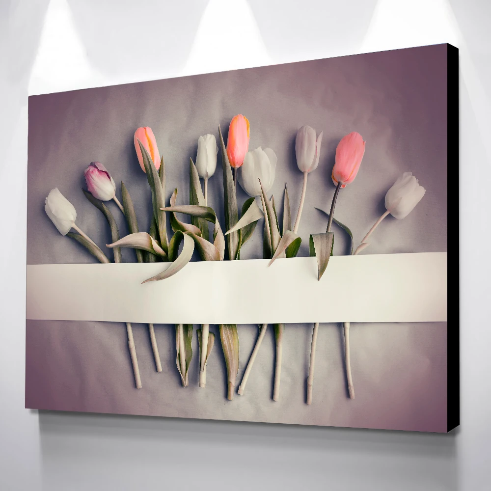 

Drop Shipping Rose Canvas Painting Tableau Mural Paintings For Living Room Wall Nordic Decoration Home Canvas Art Nordic Poster