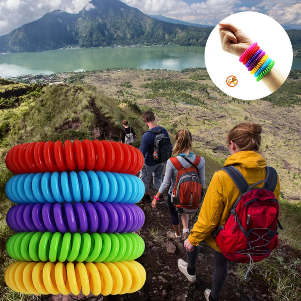 

10pcs Mosquito Repellent Bracelets Pest Control Insect Protection Outdoor Indoor Anti-Mosquito Hand Strap for Adults Kids