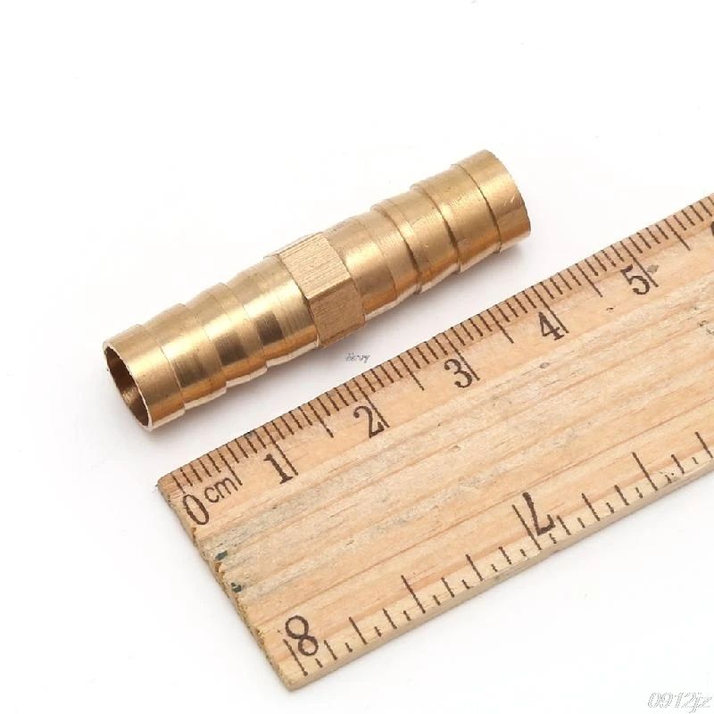Straight Hose Barbed Connector Air Fuel Water Pipe Gas Tubing 8mm/10mm