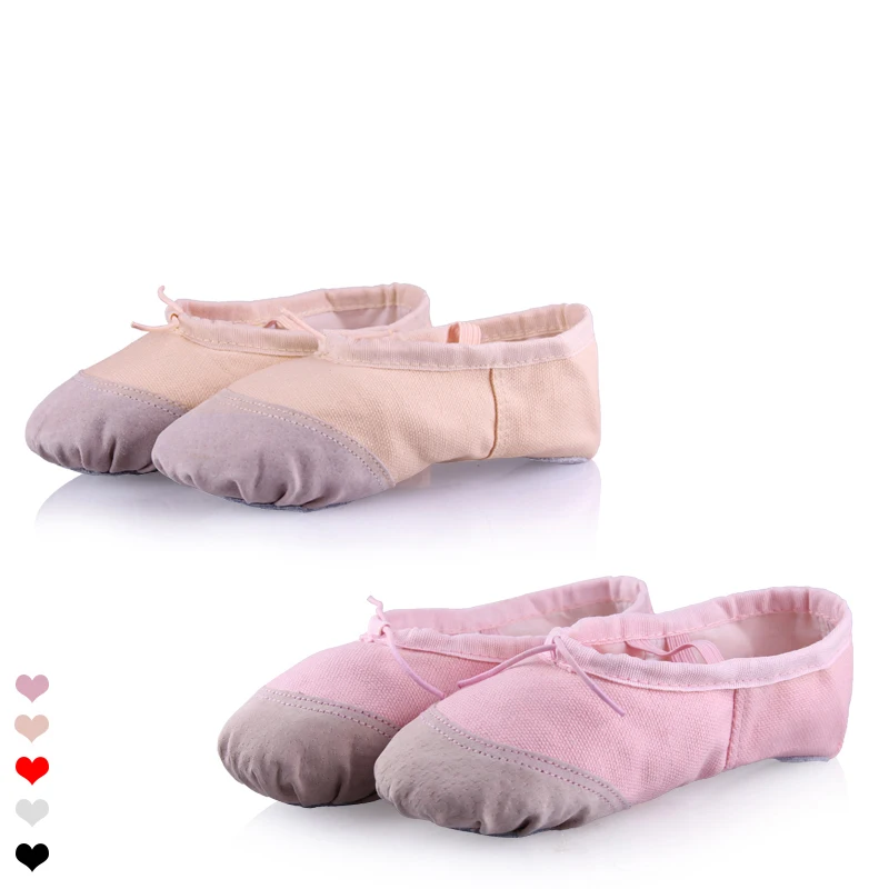 

Children Girls Boys Ballet Dance Shoes Adult Women Men Ballet Canvas Shoes with 5 Colors Size 22-44