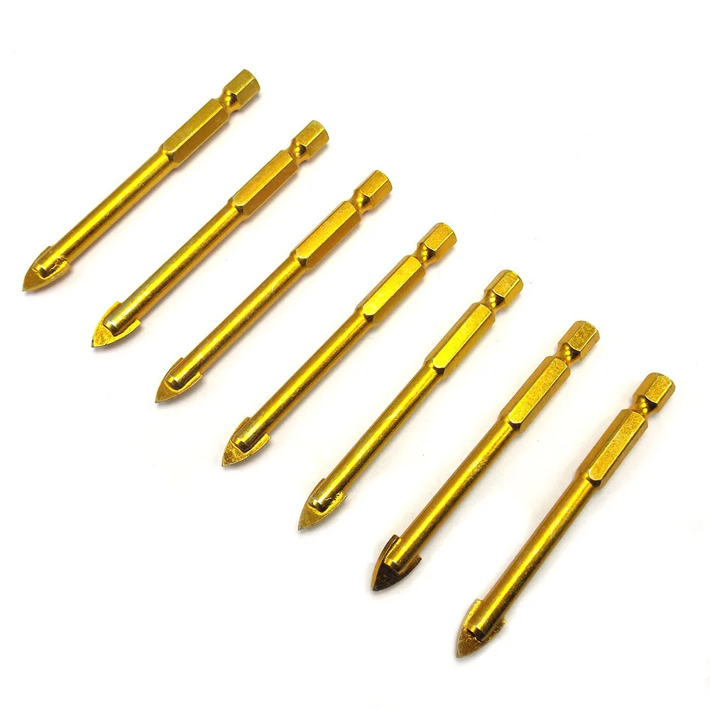 1Pcs Hole Diameter 8mm Tile Drill For Glass Ceramic Tiles Hss Titanium 1/4