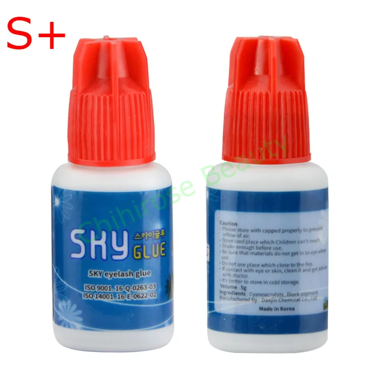 Free shipping 10pcs Original Korea Eyelash Extensions red cap Sky glue