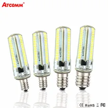 E11 E12 E14 E17 светодиодный светильник с регулируемой яркостью, переменный ток 110 В 220 в 64 152 светодиодный s Bombillas SMD 3014, освещение для кухни и помещений, светодиодный прожектор