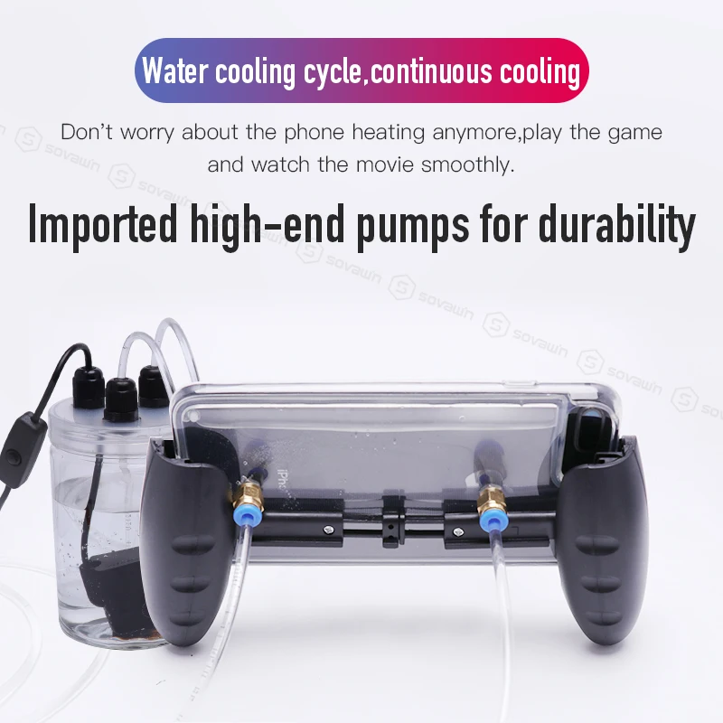 Mobile Phone Cooling Pubg Controller Fan Gamepad Cooler in Water Smartphone Circulating Cooling Tri