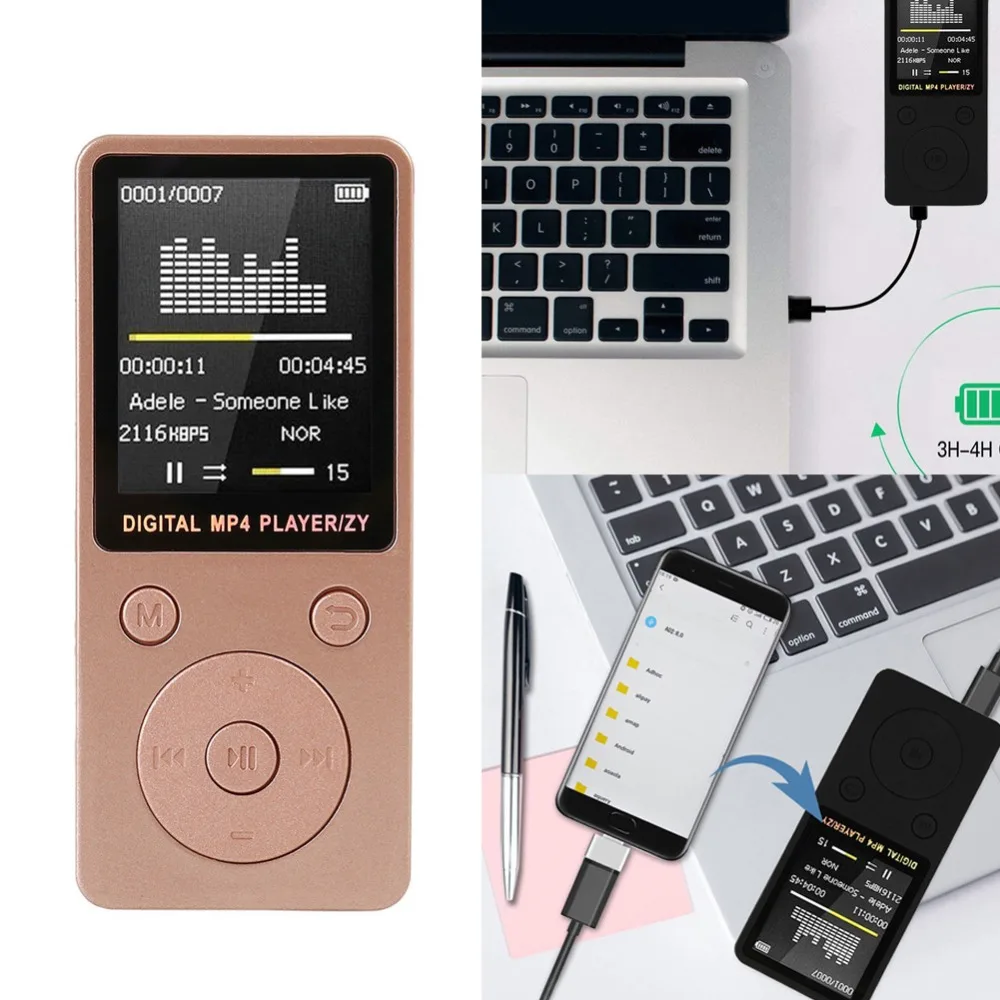 Portable Mini MP4 Lossless Sound Music AMV E-book Reading Player LCD Support 32GB Micro SD TF Card | Электроника