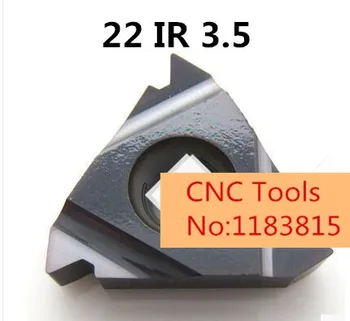

22 IR 3.5 ISO Indexable Internal Carbide Threaded Turning Inserts For Threaded Lathe Holder