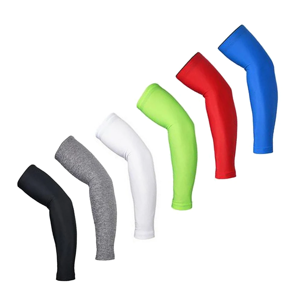 ARSUXEO Athletic Sport Skins Arm Sleeves Gloves Sun Protective UV Cover Cycling 