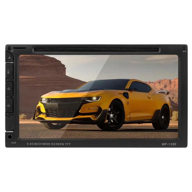 

7in 1080P Touch Screen Bluetooth Car Stereo MP5 FM Radio USB AUX DVD U Disk