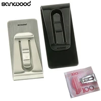 Europe Style Money Clip Stainless Steel Slim Pocket Cash Purse Money Clip Wallet ID Credit Holder for Men Women 1