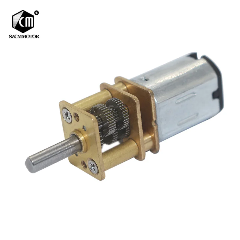 16MM DC 3V 6V 12V Mini Full Metal Gearbox Gear Motor D Shaft DIY Robot Smart Car
