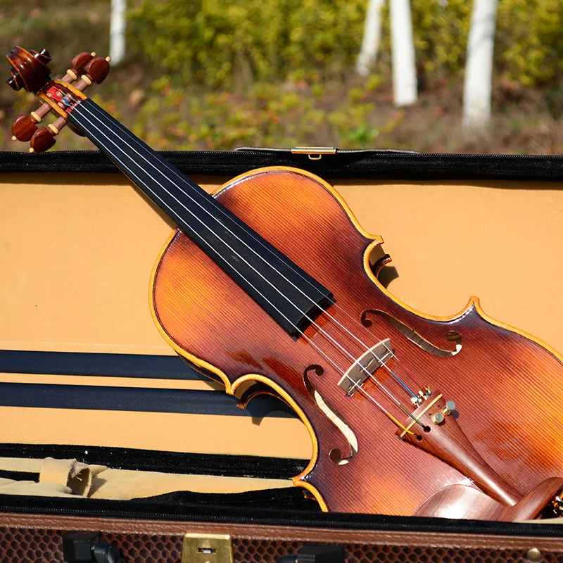 Мастер Кристина Solo S500 профессиональная скрипка 4/4 из импортного европейского кленового дерева, скрипка o 3/4+ Скрипка чехол, канифоль, лук