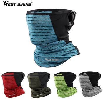 

WEST BIKING Ice Silk Cycling Mask Summer Cool Bicycle Half Face Mask Breathable Bandanas Fishing Running Headband Sport Mask