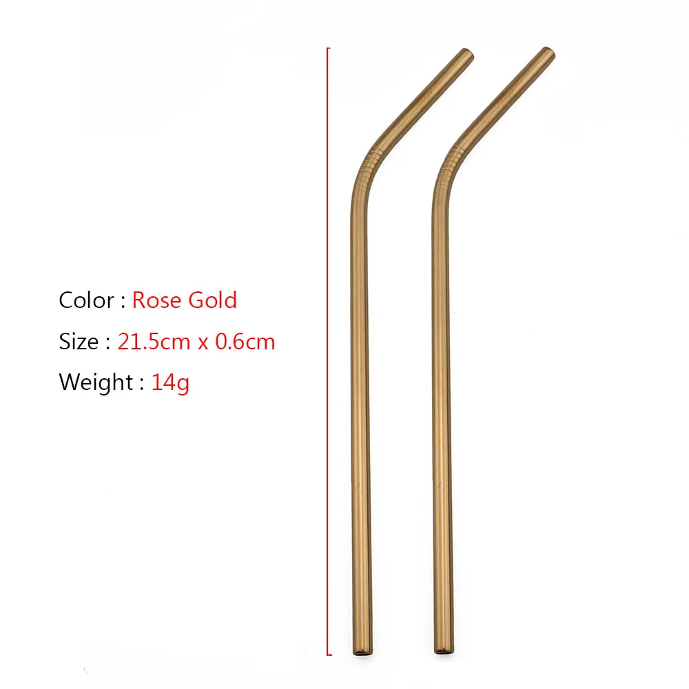 Высокое качество соломинки для питья многоразовые металлические трубочки 304